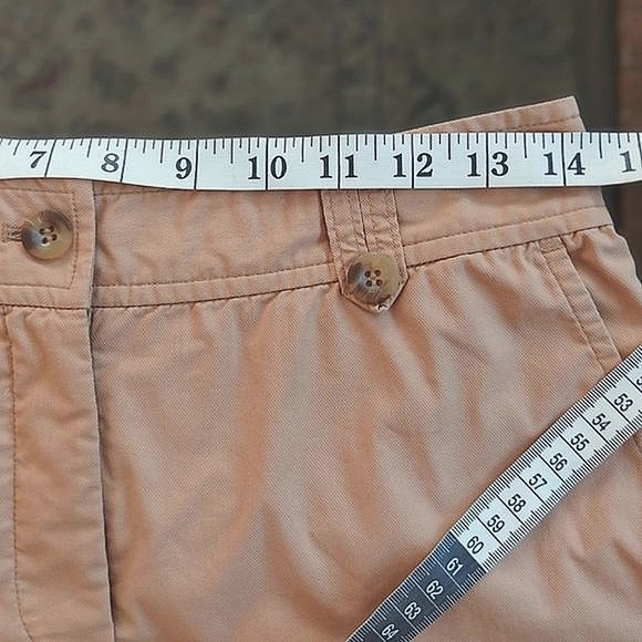 SPANNER light camel mid-rise 9.25" inseam cargo shorts size 2 - Picture 7 of 9